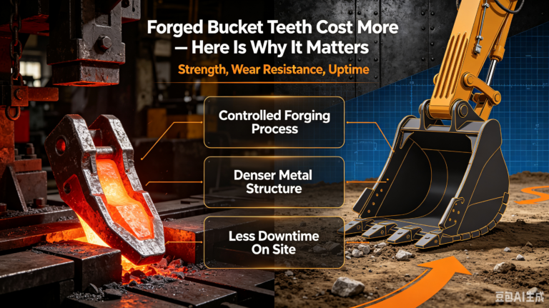 Forged Bucket Teeth Cost More – Here Is Why It Matters