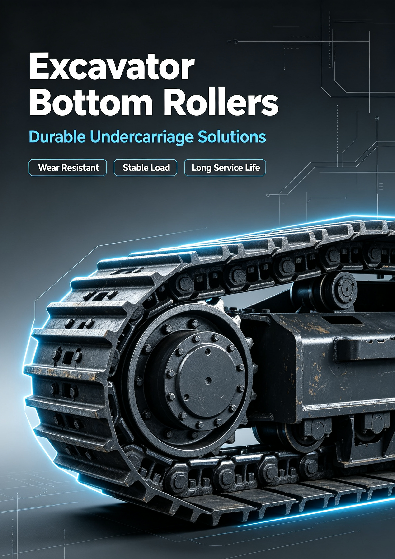 Xiamen Doozer Excavator Bottom Rollers: Durable Undercarriage Solutions