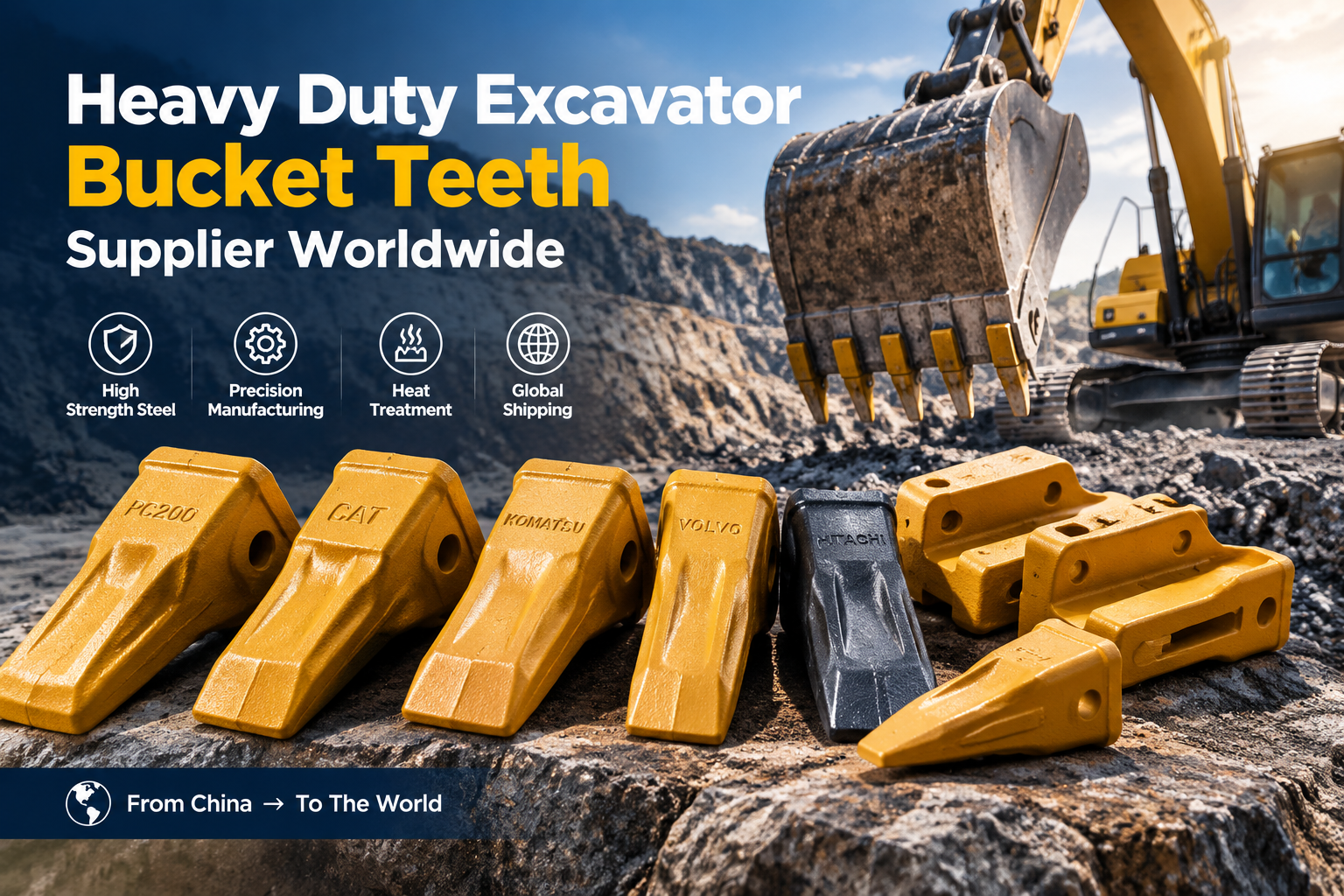 Heavy Duty Excavator Bucket Teeth Supplier Worldwide